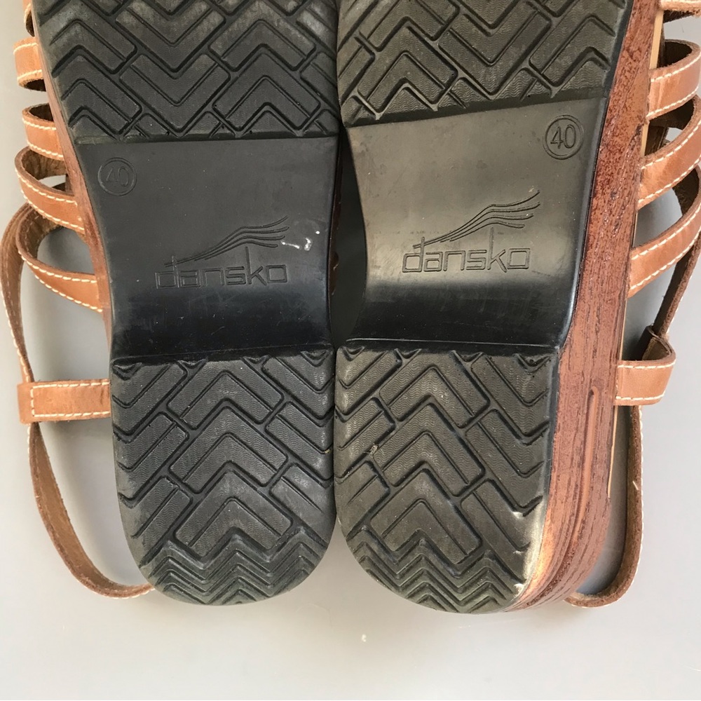 Dansko Gladiator Leather Orthotic Work Sandal 9.5 Shock Absorption Professional - Picture 9 of 15